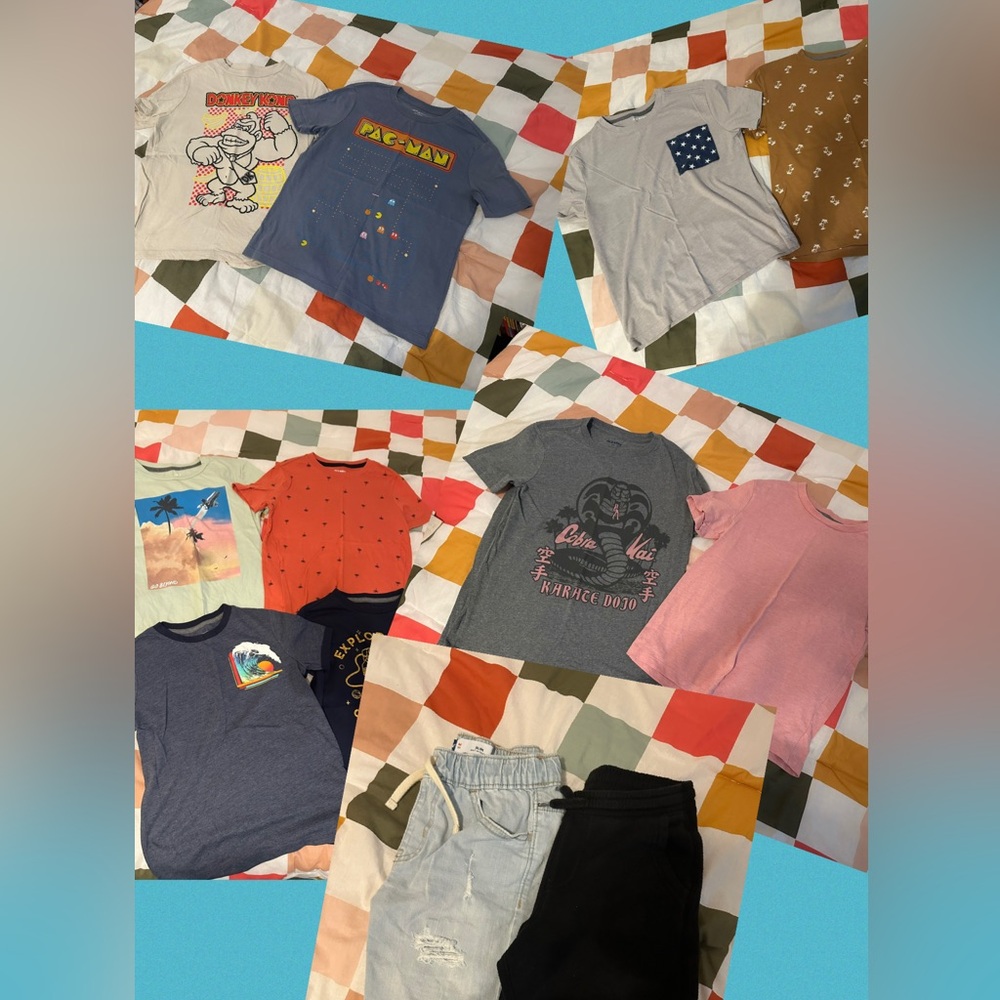 Old Navy tees and shorts - Size 8
